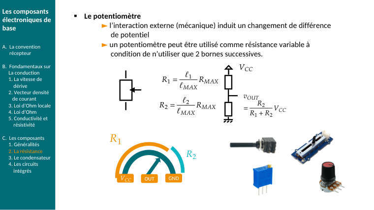 Diapo du cours : Le potentiomètre